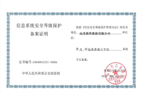 遠光軟件率先通過網(wǎng)絡安全等級保護2.0備案，共建網(wǎng)絡信息安全新生態(tài)